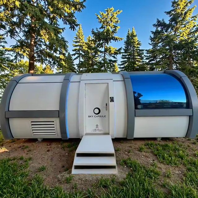 Umweltfreundliche, w&auml;rmeisolierte, tragbare, korrosionsbest&auml;ndige, modulare Raumkapsel aus Aluminium f&uuml;r Wohnzimmer, Camping, Apple