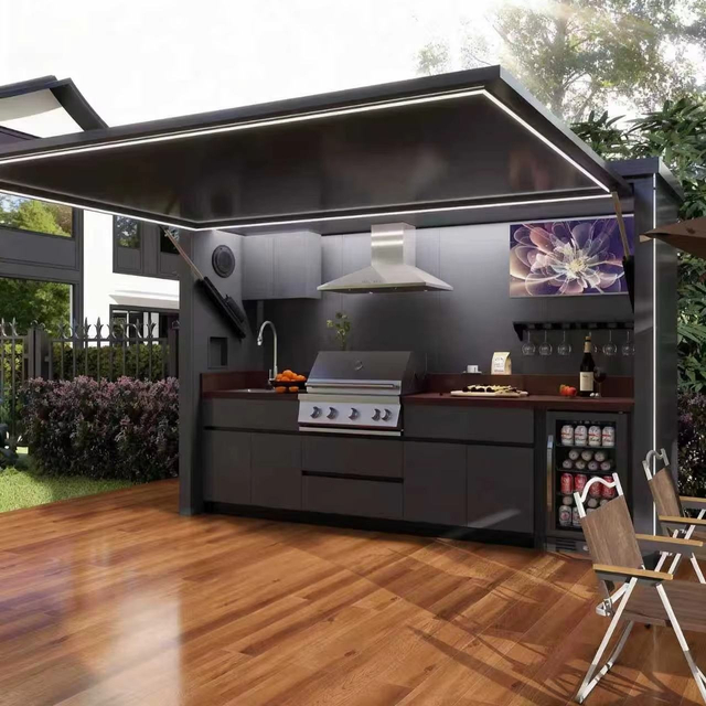 Outdoor Bbq Kitchen Garden Umweltfreundliche modulare K&uuml;chenschr&auml;nke f&uuml;r G&auml;steh&auml;user