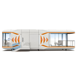 Nouvelle capsule spatiale r&eacute;sidentielle ext&eacute;rieure c&eacute;l&egrave;bre sur Internet, maison mobile, salle d'observation des &eacute;toiles mobile, villa capsule Apple en acier